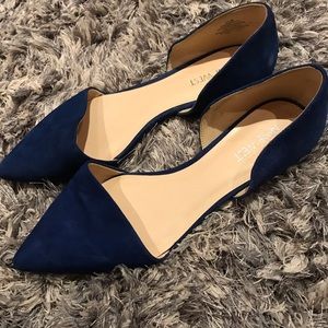 Nine West, blue flats